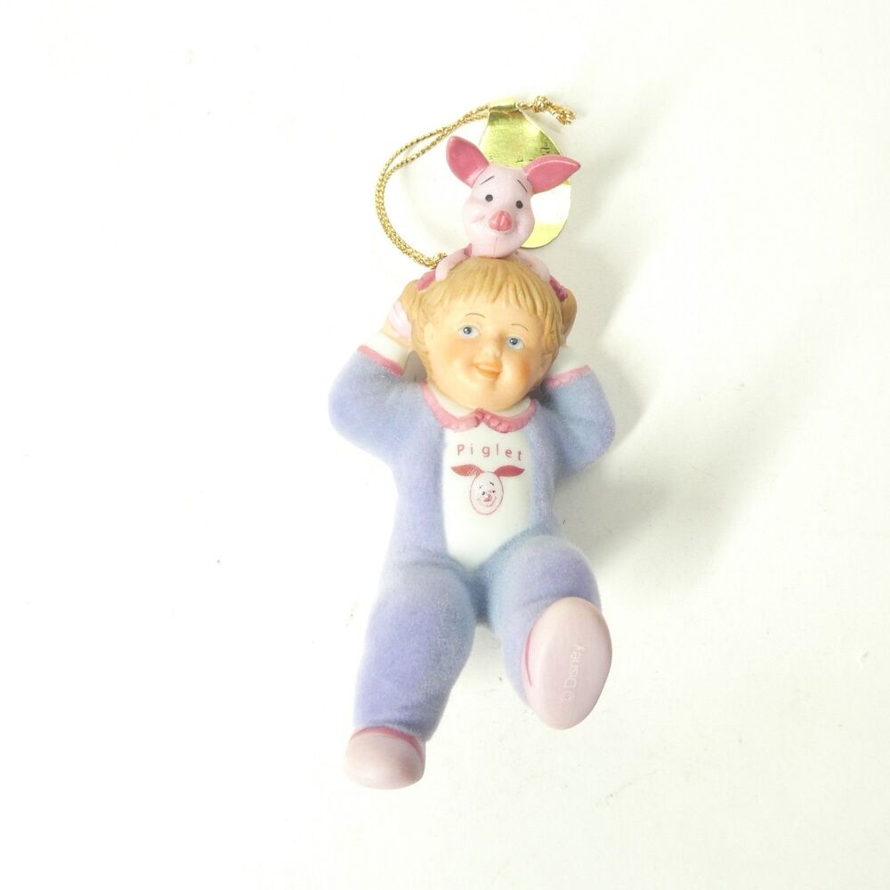 Winnie the Pooh Piggyback Ride for Piglet Ashton Drake Ornament Porcelain